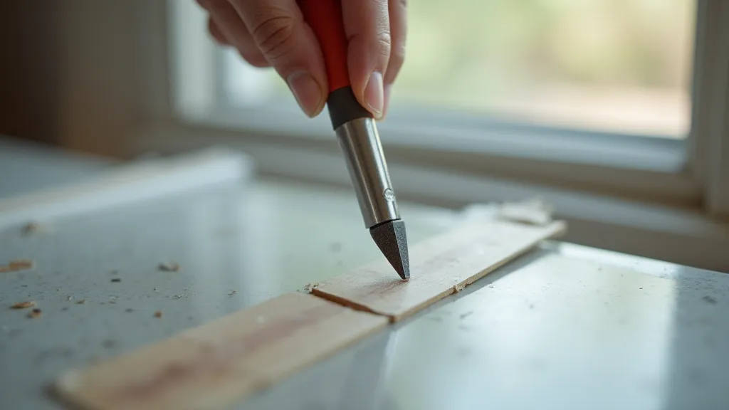 Cutting a slide rule window