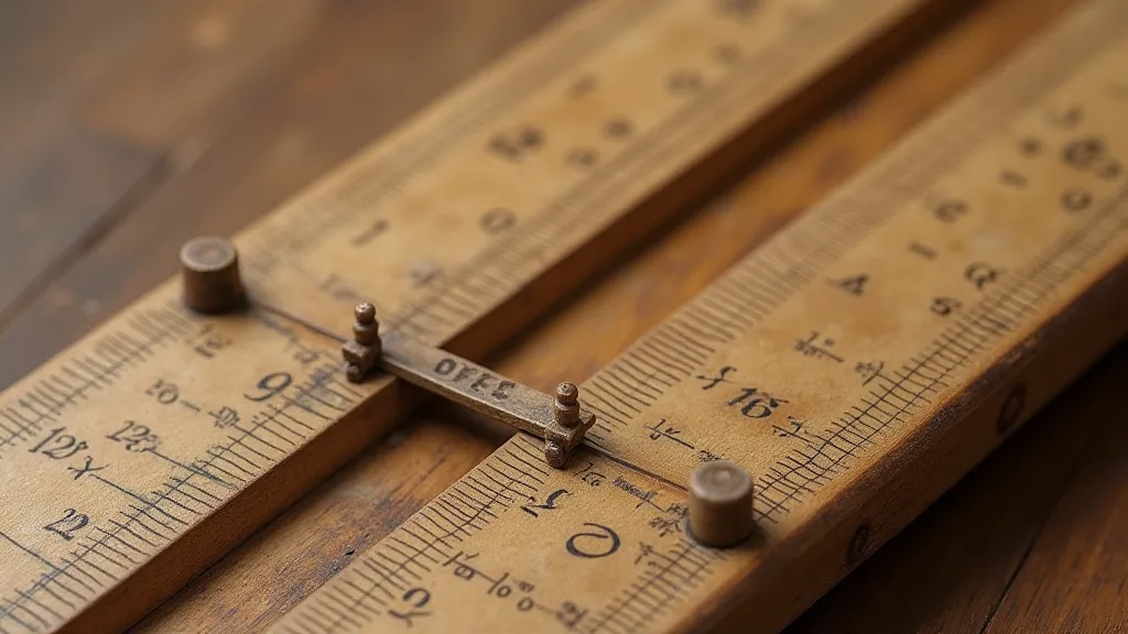Early wooden slide rule