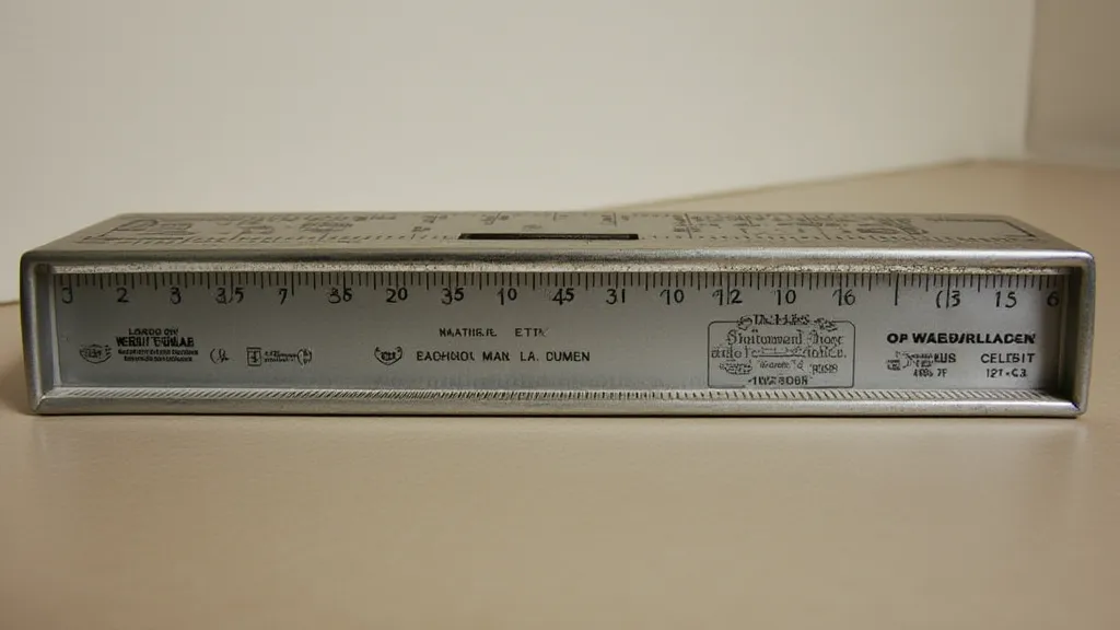 Slide rule with new window replacement