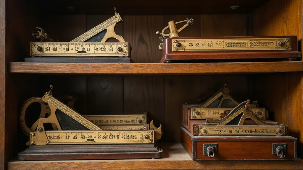 Collection of Pickett Slide Rules