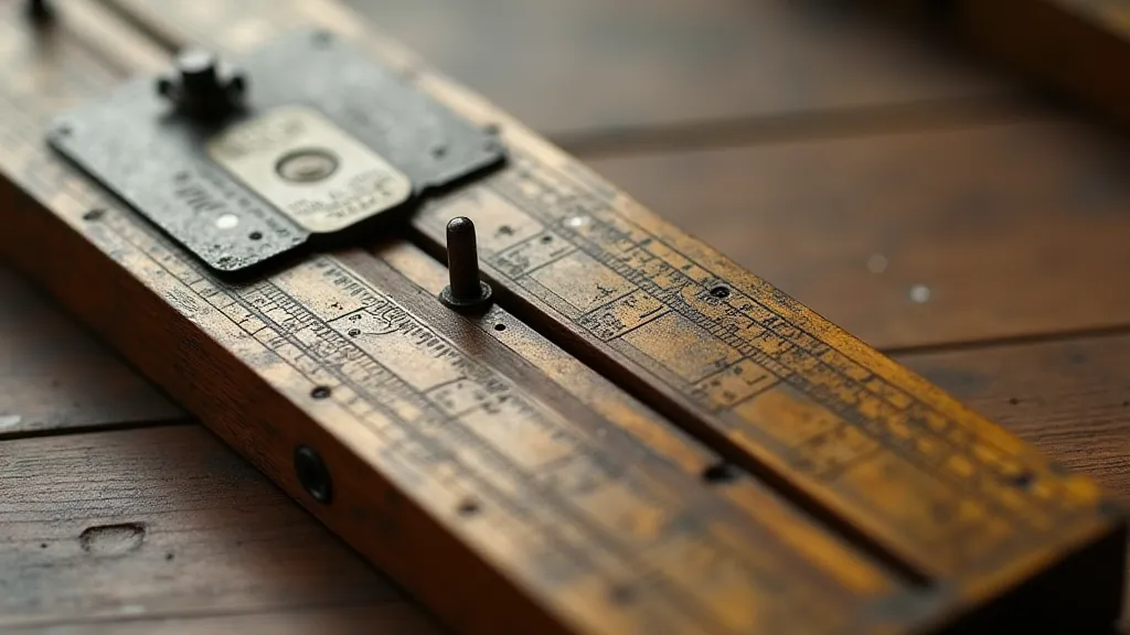 Vintage slide rules showcasing different materials and construction.