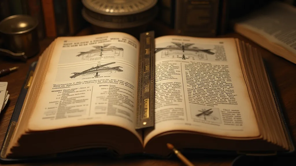 A slide rule explained in a vintage textbook